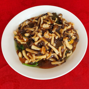 Polonchay Tofu with Mushroom in Abalone Sauce