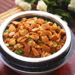 Abalone Cube with Chicken Fried Rice